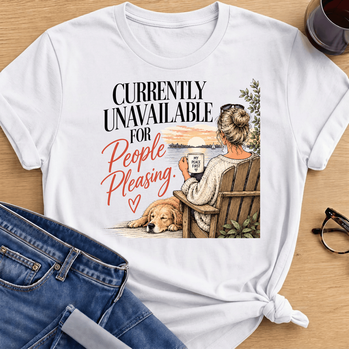 People Pleasing NO T-Shirt - White