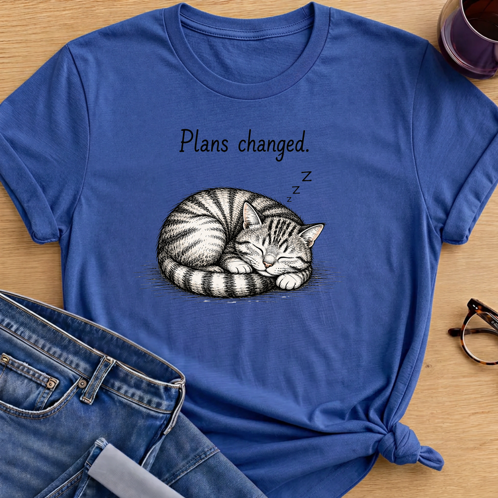 Plans Changed T-Shirt - Royal
