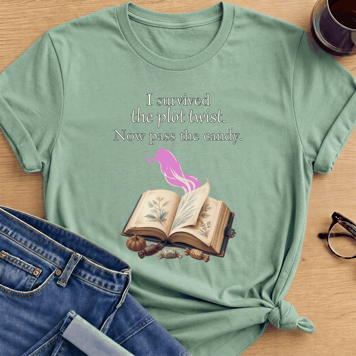 Plot Twist T-Shirt - Mint Green