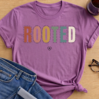 ROOTED T-Shirt - Heather Radiant Orchid