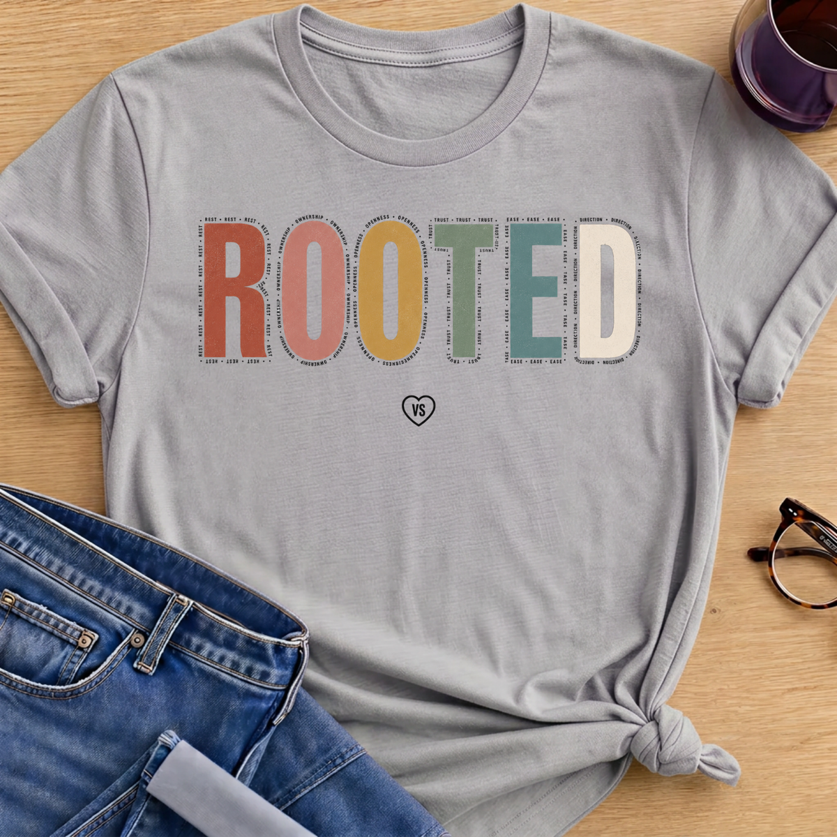 ROOTED T-Shirt - Sport Grey