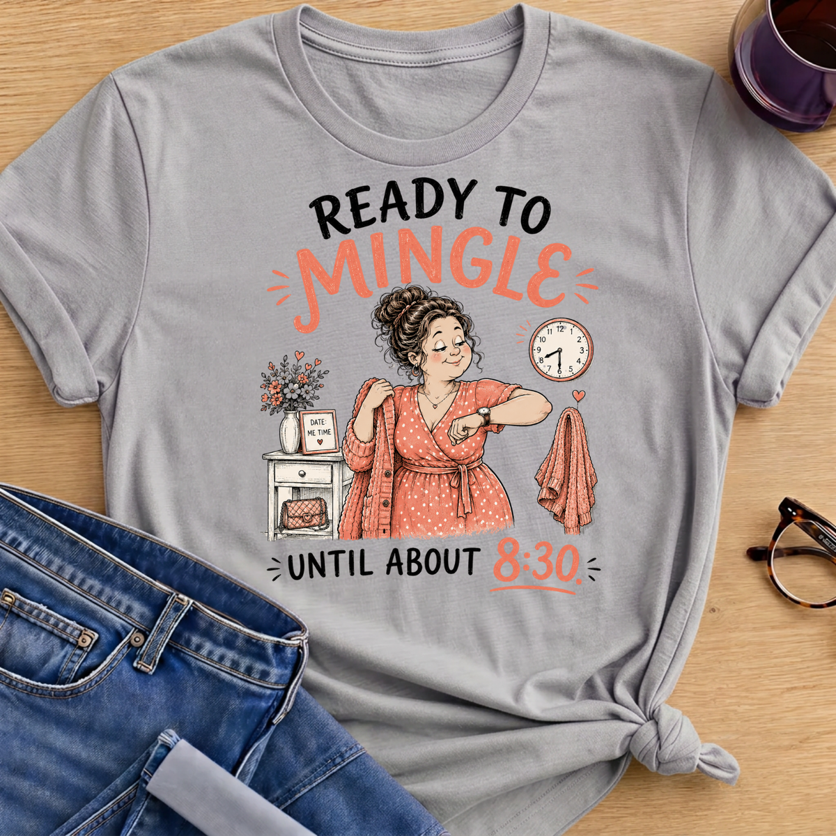 Ready to Mingle T-Shirt - Sport Grey