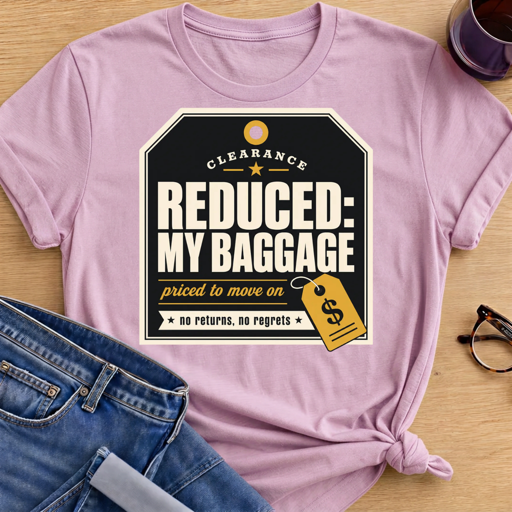 Reduced My Baggage T-Shirt - Light Pink