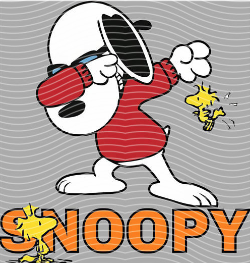 Snoopy Dab DTF Transfer