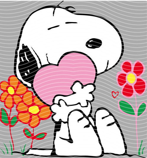 Snoopy in Bloom DTF Transfer