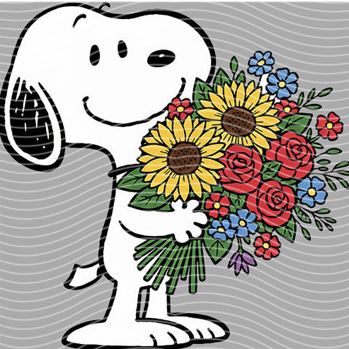 Snoopy's Bouquet DTF Transfer