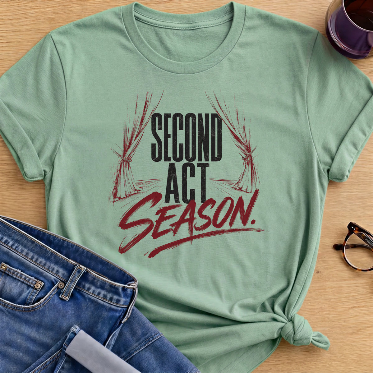 Second Act T-Shirt - Mint Green