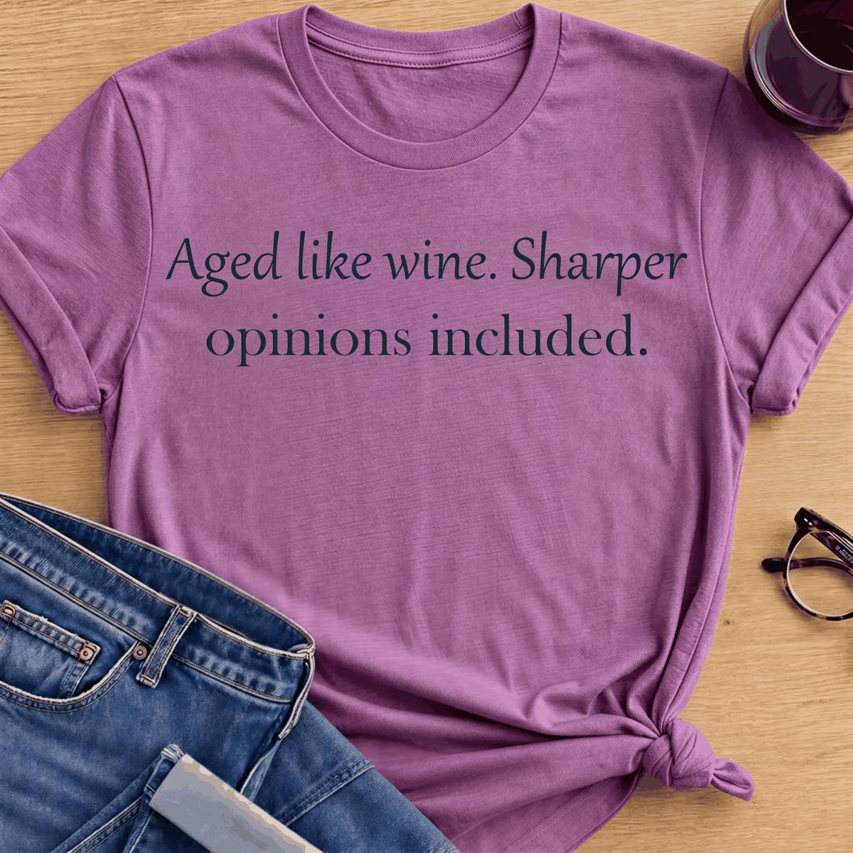 Sharp Opinions T-Shirt - Heather Radiant Orchid