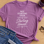 Starting Honest  T-Shirt - Heather Radiant Orchid