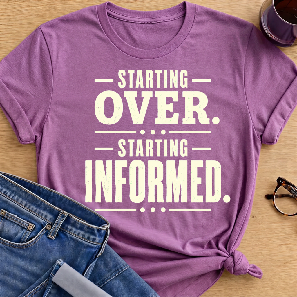 Starting Informed T-Shirt - Heather Radiant Orchid