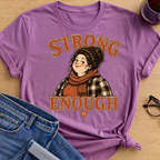 Strong Enough T-Shirt - Heather Radiant Orchid