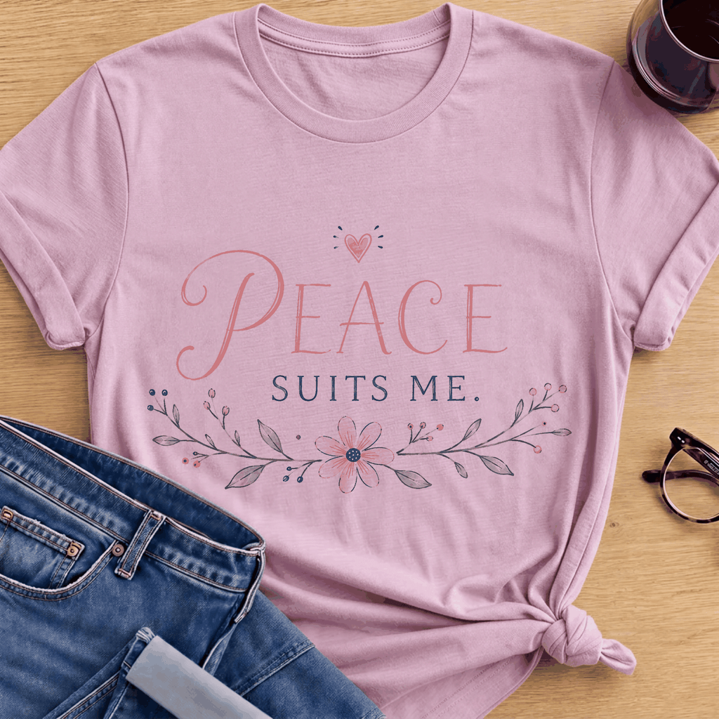 Suits Me T-Shirt - Light Pink