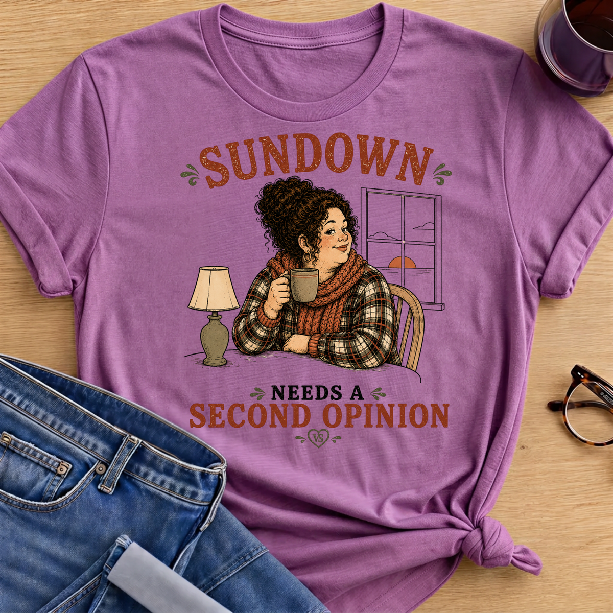 Sundown T-Shirt - Heather Radiant Orchid