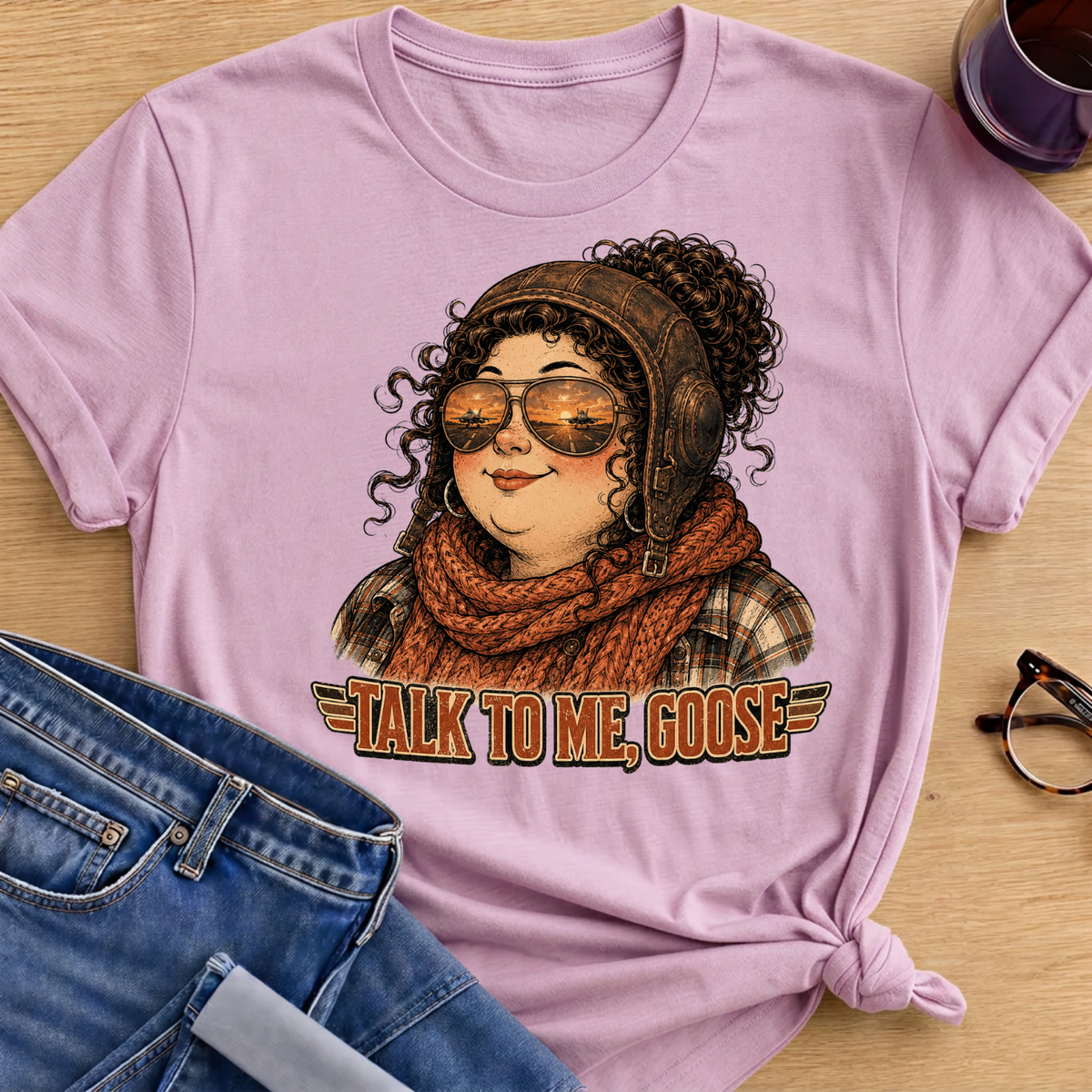 Talk to me Goose T-Shirt - Light Pink