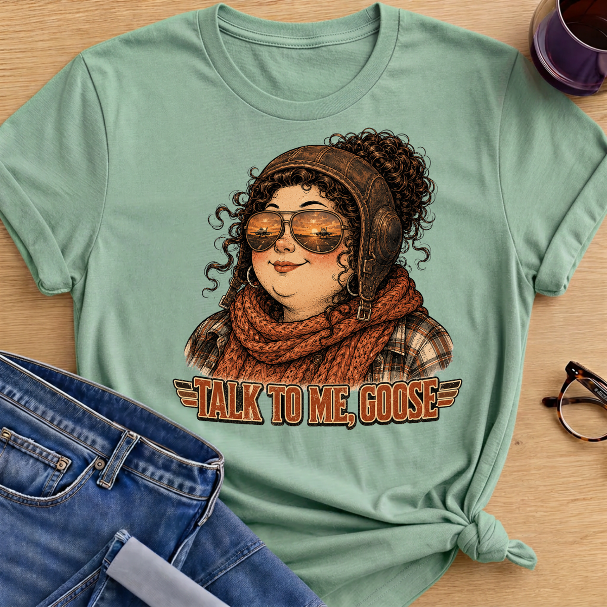 Talk to me Goose T-Shirt - Mint Green
