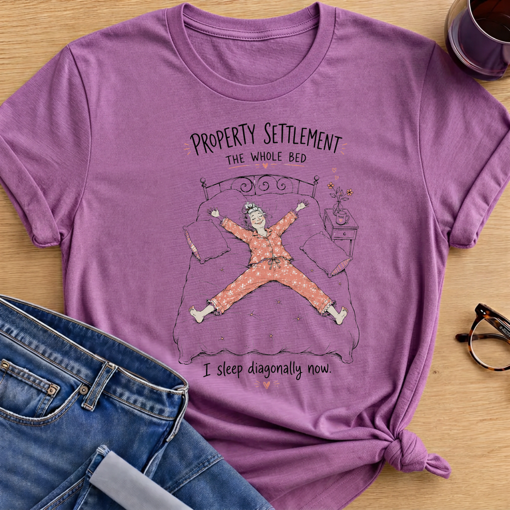 The Whole Bed T-Shirt - Heather Radiant Orchid