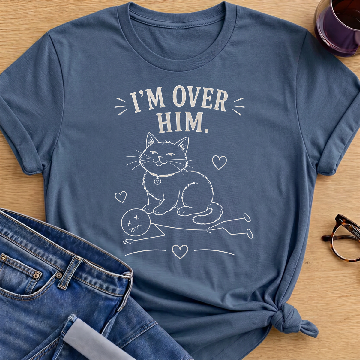 Thriving Mood T-Shirt - Indigo Blue