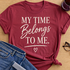 Time Belongs T-Shirt - Antique Cherry Red