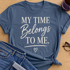 Time Belongs T-Shirt - Indigo Blue