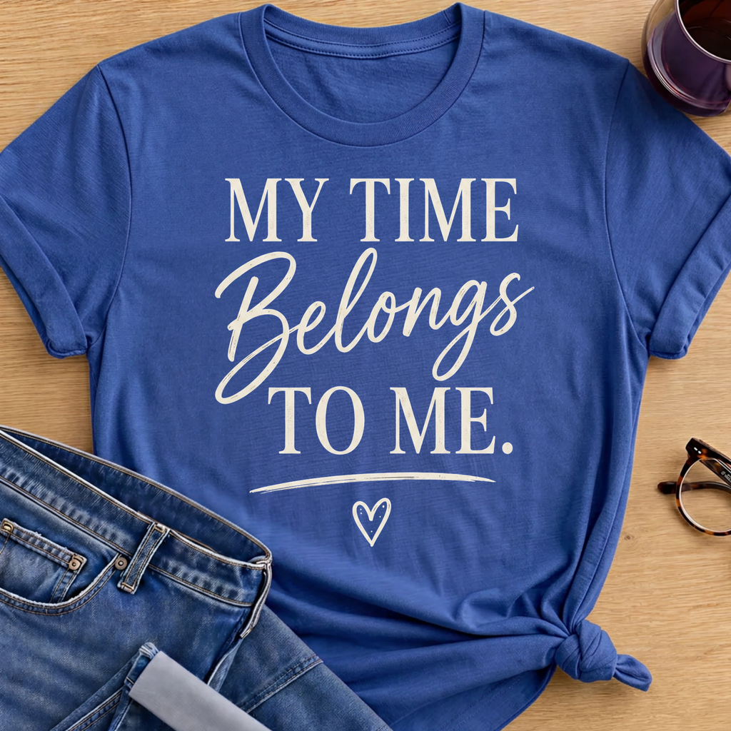 Time Belongs T-Shirt - Royal