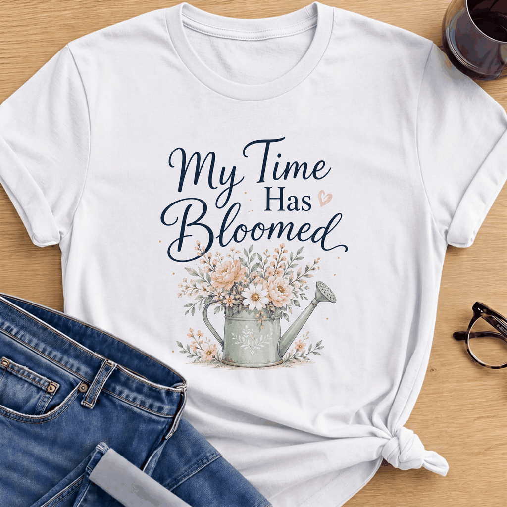 Time has Bloomed T-Shirt - White