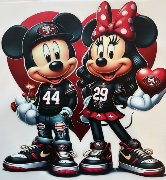 Mickey & Minnie 49ers Love